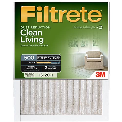 9833-4 Filtrete Clean Living Furnace Filter filter furnace