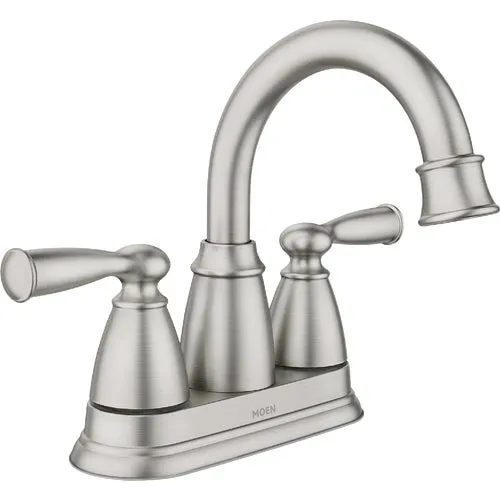 84943 Moen Banbury 2-Handle Hi-Arc Bathroom Faucet with Pop-Up