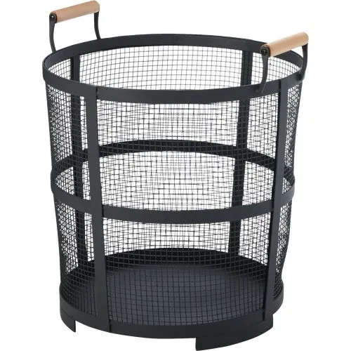 WF-15704 Home Impressions Round Fireplace Log Basket