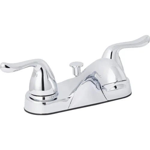 F512C033CP-JPA3 Home Impressions 2 Metal Handle 4 In. Centerset Bathroom Faucet with Pop-Up
