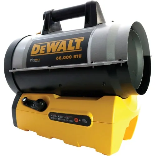 F340661 DeWalt Cordless Propane Forced Air Heater - Bare Tool