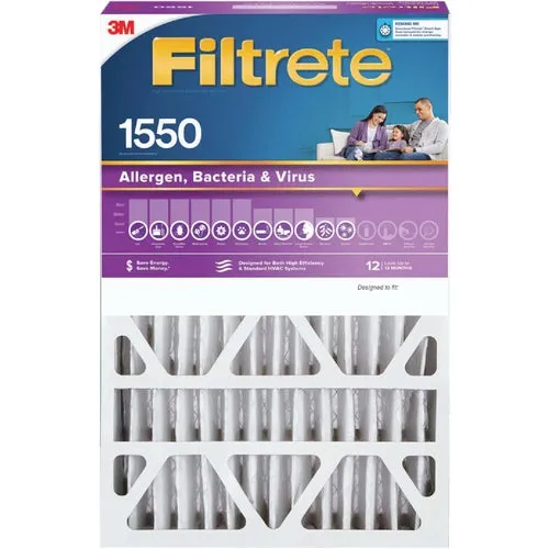NDP03-5IN-2 3M Filtrete Allergen, Bacteria & Virus Deep Pleat Furnace Filter