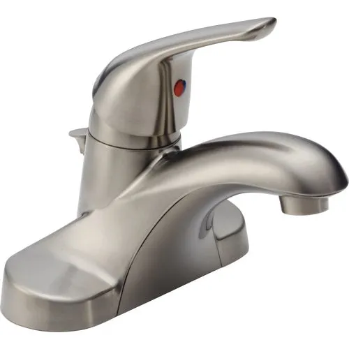 B510LF-SSPPU-ECO Delta Foundations 1-Handle 4 In. Centerset Bathroom Faucet with Pop-Up Image