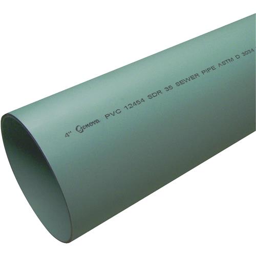 S/M 06004  0600 Charlotte Pipe SDR-35 Solid PVC Drain & Sewer Pipe