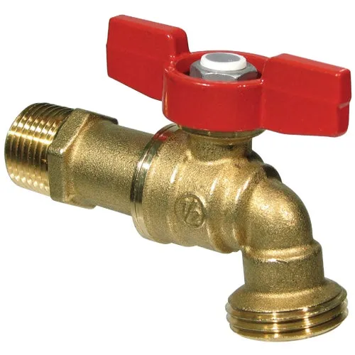 103-023 B&K ProLine Forged Brass MIP X Quarter Turn Hose Bibb