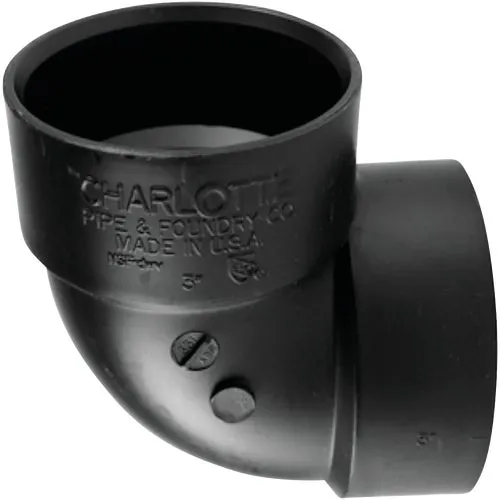 ABS 00331  0600HA Charlotte Pipe 90 Deg. Vent ABS Elbow