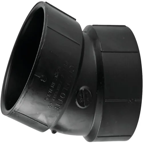 ABS 00324  0600HA Charlotte Pipe 22-1/2 Deg. ABS Elbow