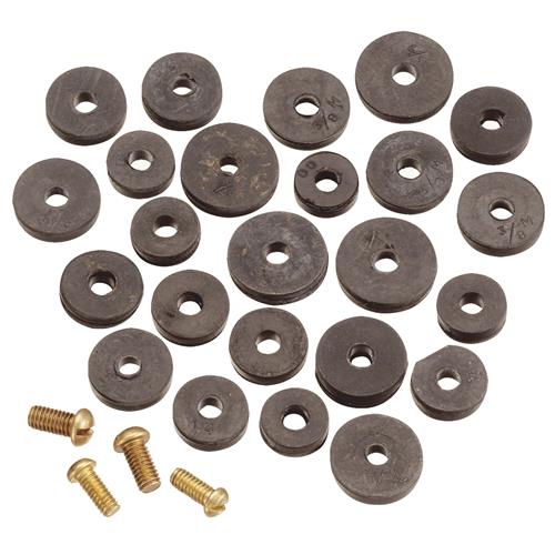426943 Do it Flat Faucet Washer 20 Assorted Faucet Washers & 4 Brass Screws