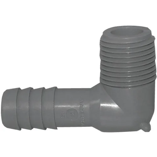UPPME-05 Boshart Male Polypropylene Insert Elbow