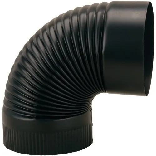 BM0347 Imperial Black Crimped Elbow