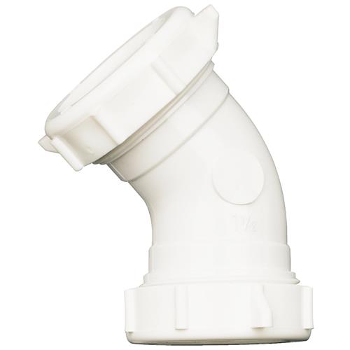 49PVCK Plastic 45 degrees Double Slip-joint Coupling Elbow