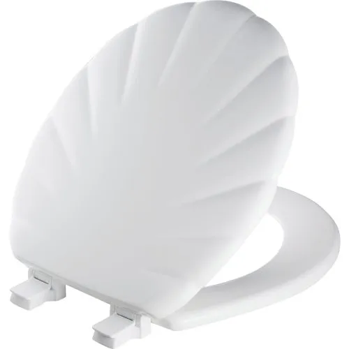 22ECA000 Mayfair Round Designer Sculptured Shell Wood Toilet Seat