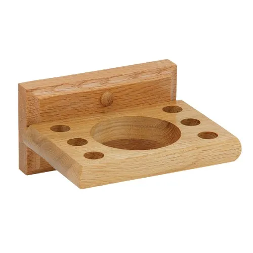 B50301 Home Impressions Oak Tumbler And Toothbrush Holder