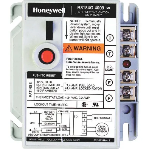 R8184G4009 Resideo Oil Burner Control