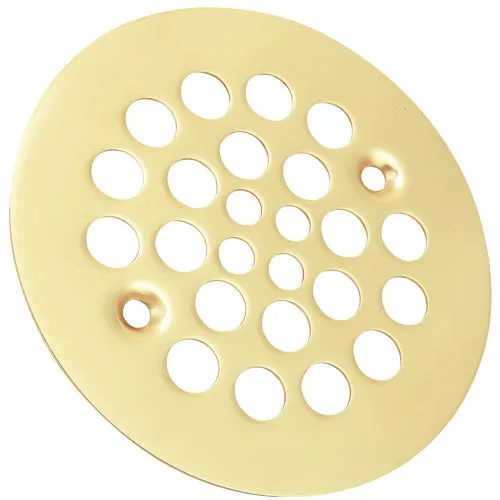 454796 Do it Polished Brass Shower Drain Strainer