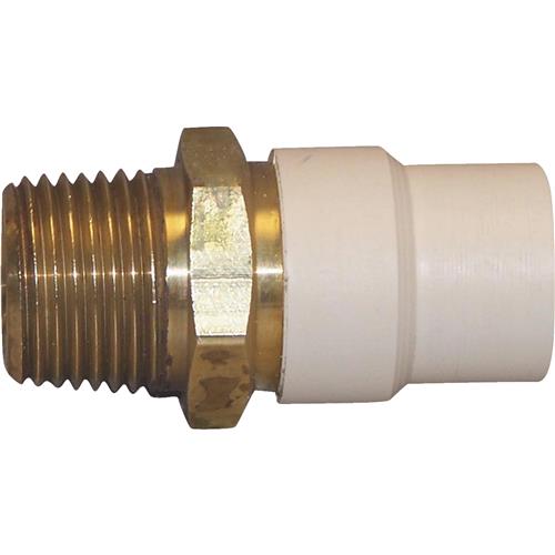 CTS 02216B 0600HA Charlotte Pipe Male to Transition CPVC Adapter