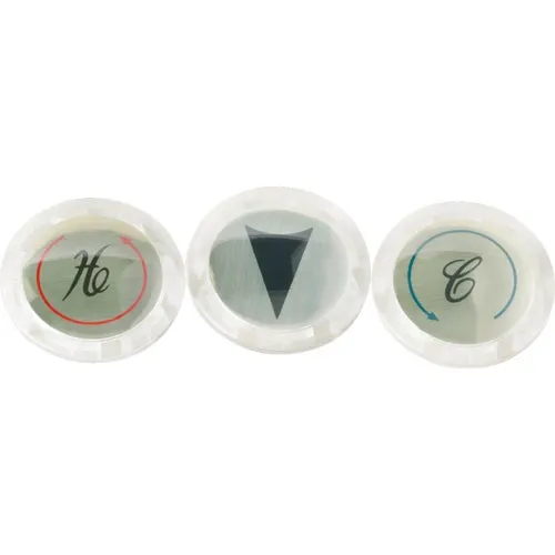 A663008CP-JPF1 Home Impressions Acrylic Faucet Index Handle Button