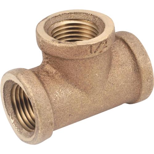 738101-20 Anderson Metals Red Brass Threaded Tee