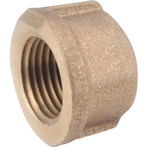738108-06 Red Brass Threaded Pipe Cap