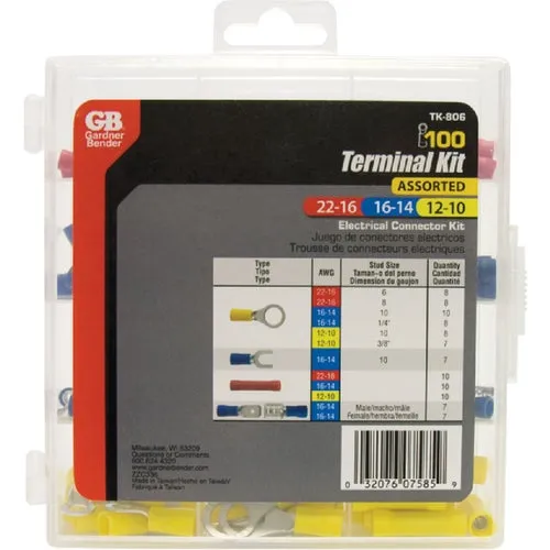 TK-806 Gardner Bender Wire Terminal Kit with Case