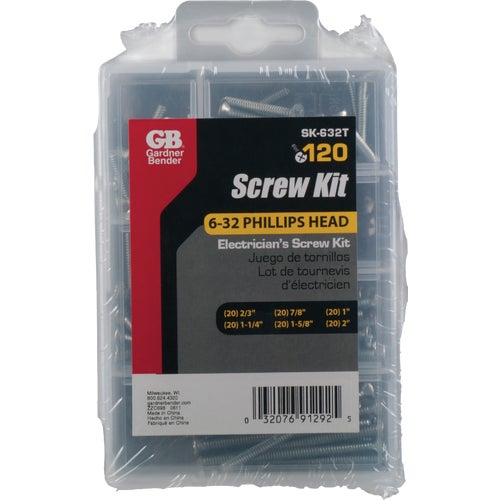 SK-632T Gardner Bender Flat Head Electricians Screw Kit