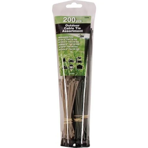10096 Gardner Bender Outdoor Cable Tie Assortment