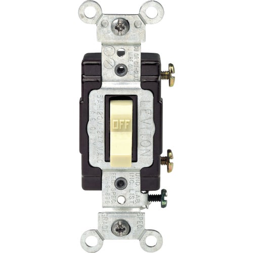 C22-05501-LHW Leviton Long Life Illuminated Commercial Grade Toggle Single Pole Switch