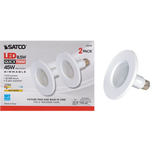 S9598 Satco Retrofit 510 Lumen LED Recessed Light Kit