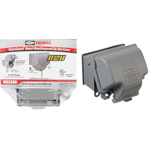 MX3300 TayMac RaynGuard Exra-Duty In-Use Outdoor Outlet Cover