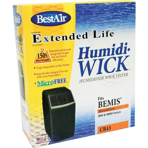 CB43 BestAir Extended Life Humidi-Wick CB43 Humidifier Wick Filter
