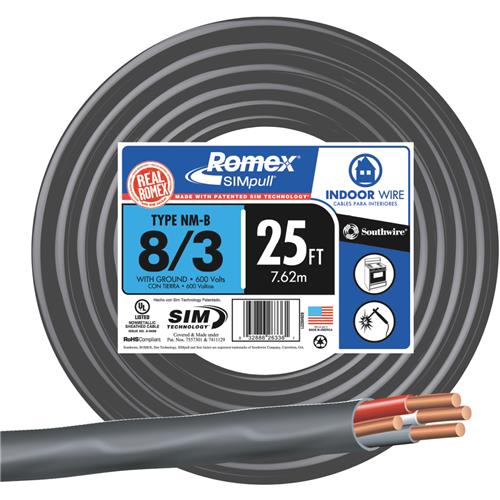 63949202 Romex 8-3 NMW/G Electrical Wire