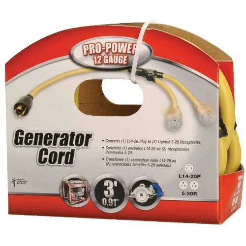 19248802 Coleman Cable Pro-Power 12/4 Generator Cord