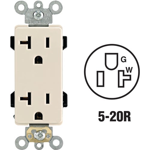 R82-16352-0WS Leviton Decora Plus Duplex Outlet