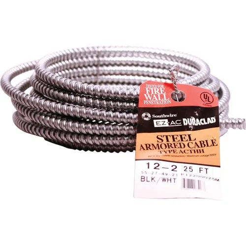 55274901 Southwire 12/2 Steel Armored Cable Electrical Wire
