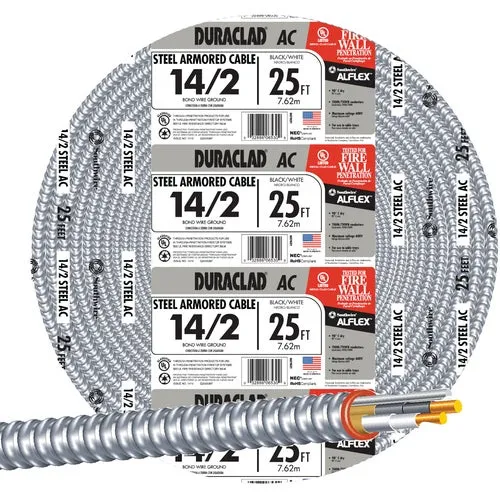 55278321 Southwire 14/2 Steel Armored Cable Electrical Wire
