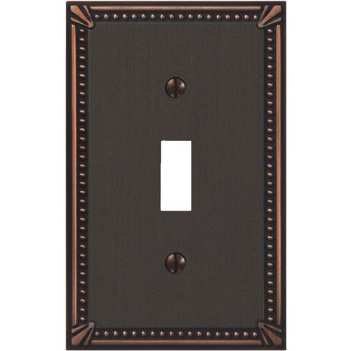 74TDB Amerelle Imperial Bead Cast Metal Switch Wall Plate