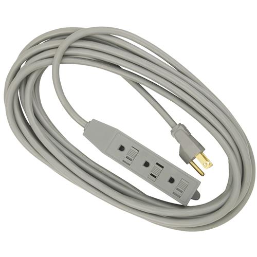 IP-JTW163-009-GY Do it 16/3 3-Outlet Extension Cord