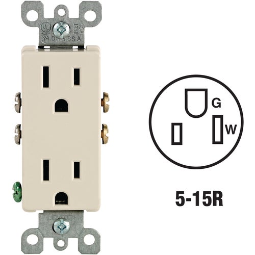 S01-05325-0IS Leviton Decora Duplex Outlet