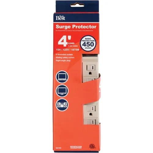 LTS-6HS/A14 Do it Best Surge Protector Strip