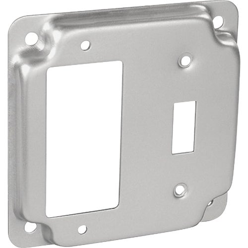 814C Raco 1-GFCI/1-Toggle Square Device Cover