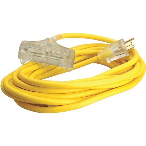 3487SW0002 Coleman Cable Polar Solar Cold Weather 3-Outlet Extension Cord