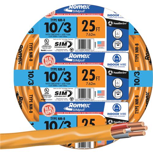63948401 Romex 10-3 NMW/G Electrical Wire