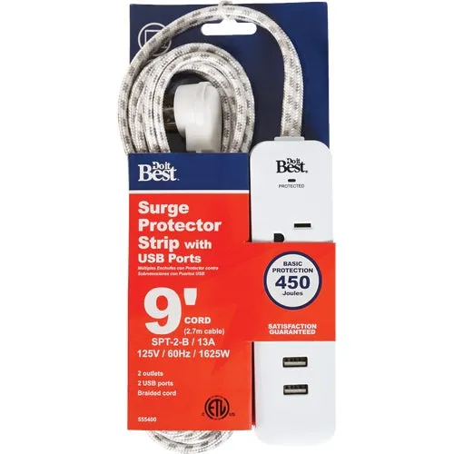 LTS-02H/A10 Do it Best 2-Outlet Surge Protector