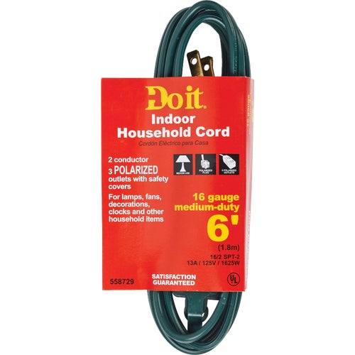 IN-PT2162-06X-GR Do it 16/2 Cube Tap Extension Cord