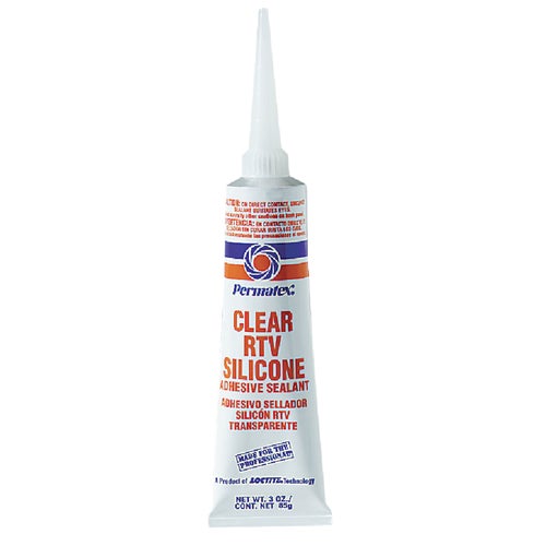 80050 Permatex Clear RTV Silicone Adhesive Sealant