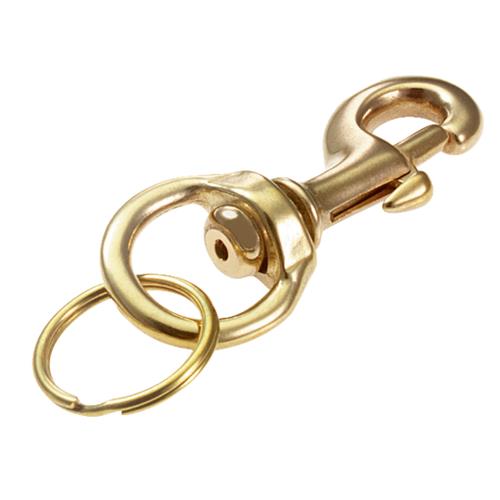 44801 Lucky Line Brass Bolt Snap Key Chain