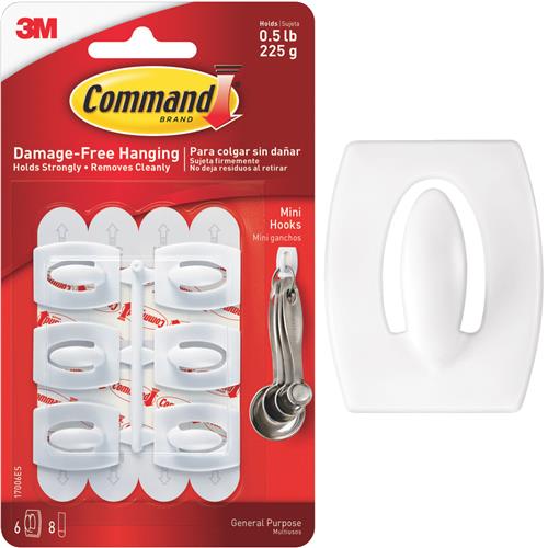 17006-18ES 3M Command Mini Adhesive Hook