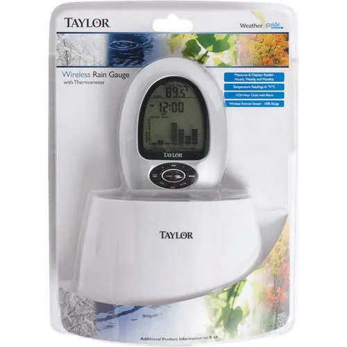 2755 Taylor Wireless Rain Gauge & Thermometer