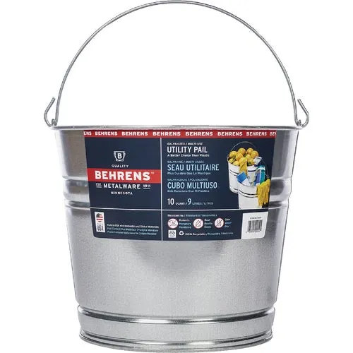 1210GS Behrens Galvanized Steel Pail
