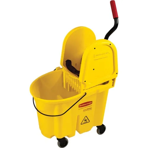 FG757788YEL Rubbermaid Commercial WaveBrake Down Press Combo Mop Bucket